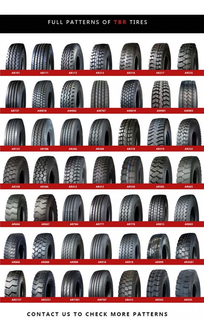 10.00R20 (AR1121) 점과 ECE 증명서 고급 품질 타이어 경량 트럭 타이어와 라디얼 대차 타이어